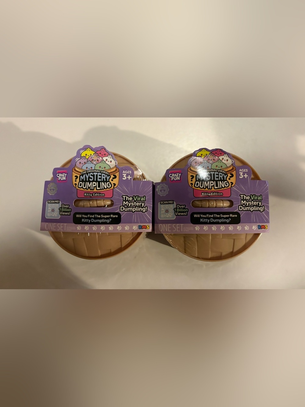 2-Pack Crazy Fun Mystery Dumpling Kitty Edition NEW Sealed RMS 🐱